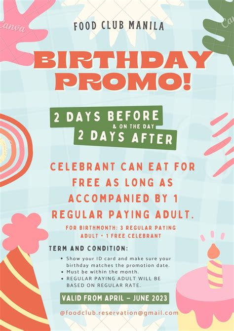mesa birthday promo|Celebrate your birthday with us in .